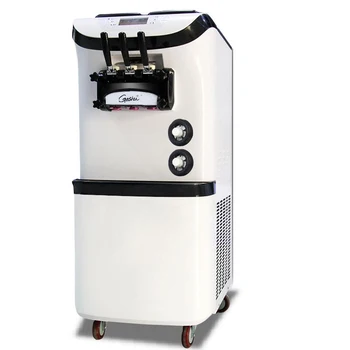 Ticari 3 renk dondurma makinesi paslanmaz çelik yumuşak dondurma koni dondurma dondurma makinesi 2000W