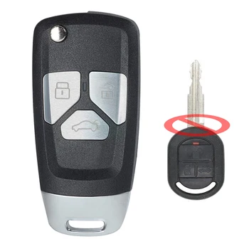Keyecu SAKS-01TX 3 Düğmeler 433.92 MHz 4D60 Çip Yükseltilmiş Uzaktan Araba Anahtarı Fob için Chevrolet Optra Lacetti