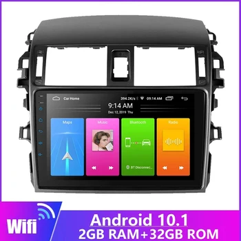 2.5 D Ekran 2din Android 11 Araba Radyo için 2006-2013 Toyota Corolla Autoradio GPS Navigasyon Bluetooth Stereo Multimedya oynatıcı