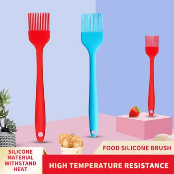 Yüksek sıcaklığa dayanıklı silikon yağı fırça Entegre silikon barbekü fırça Tüy bırakmayan gıda sınıfı mutfak pişirme aletleri