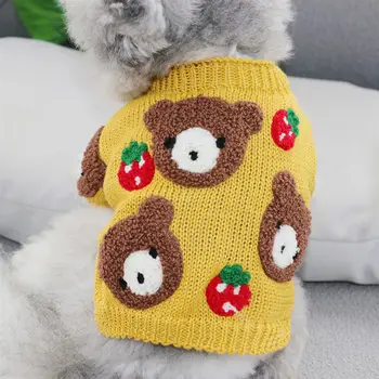 [2021 Sıcak Satış]Sonbahar ve kış kısa pet kazak Pomeranian kedi Oyuncak Bichon Schnauzer VIP küçük köpek köpek giysileri ucuz giysiler