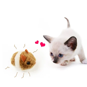 1 ADET Peluş Kedi Oyuncak Komik Köpek Oyuncak Sallayarak Hareketi Küçük Fare Sıçan Yavru Kedi İnteraktif Oyuncak Kürk Pet Malzemeleri Hediyeler