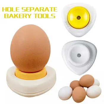1 adet Güvenlik Kolayca Yumurta Delici Deler Yumurta Yumurta Pieker Yumurta Kesici Otomatik Mutfak Yemek Bar Pişirme Araçları