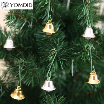 30 Adet Noel Metal Bells Küçük Çan noel ağacı Süsler Noel Dekorasyon Kolye Bells Ev partisi Süslemeleri Malzemeleri