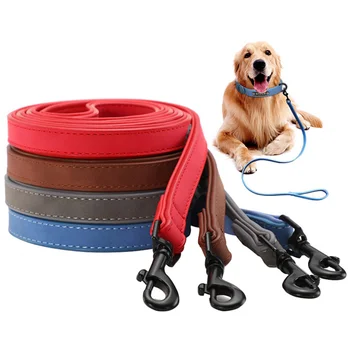 PU köpek tasmaları pet yürüyüş eğitim halatı tasma halatı eğitim yürüyüş Kurşun Hattı Pet çekme halatı Kamp için Harika