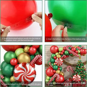 Balon Kemer Uygun Noel Balon Dekorasyon Dayanıklı Dekorasyon Pratik Kullanımlık Hiçbir Keskin Koku Balonlar Garland