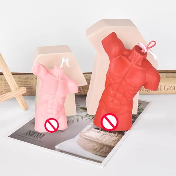 3D Kırık Kol Adam Mum Kalıp DIY El Yapımı Sabun Alçı Kil Reçine El Sanatları Yapımı silikon kalıp Ev Dekorasyon Süsler