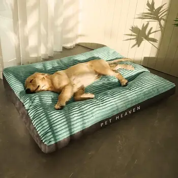 Köpek halısı Evcil Kullanabilirsiniz Tüm Yıl Boyunca büyük köpek halısı Kadife Ped Orta Büyük Köpekler için Uygun Büyük Boy Pet Yatak Kalınlaşmış Köpek Kanepe