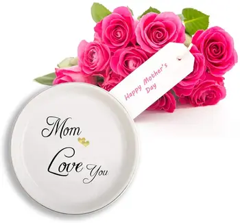 Anne seni seviyorum Yüzük Çanak, Anne Biblo Çanak Hatıra Takı Tepsisi Küpe Ruj Tuşları, Anne için hediye Anne Eşi Doğum Günü