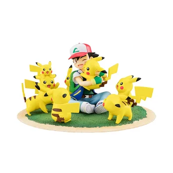 10 ADET Pokemon Şekil Kül Ketchum Pikachu Aksiyon Figürleri Kawaii Bebek Figma PVC Heykelcik Anime Model Oyuncaklar Çocuklar Cep Canavarlar Hediye