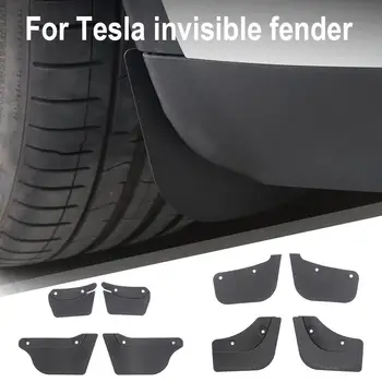 4 Adet Çamur Tesla Modeli 3 Model Y 2020-2022 Stealth Çamur Çamurluk Yükseltme Sondaj Olmadan Modifikasyon Aksesuarları