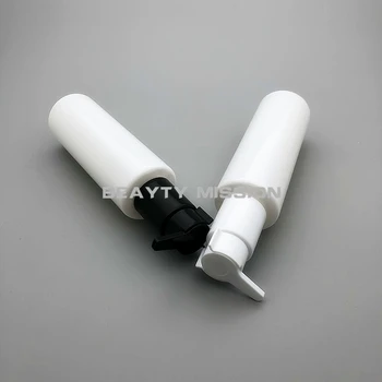 GÜZELLİK MİSYON beyaz 150 ml 36 adet / grup boş PET losyon pompası şişe, 150cc Plastik Şişeler ile beyaz / siyah Pompa Şampuan Konteyner