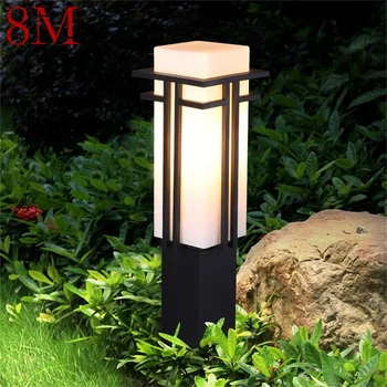 8M Açık çim lambaları Modern Bahçe Lambası LED su Geçirmez IP65 Ev Dekoratif Villa Dubleks