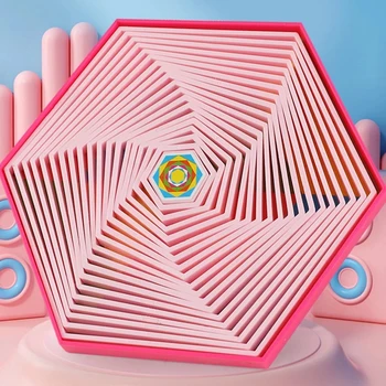 Sıcak DIY 3D Baskı Illusion Altıgenler Fidget Spinner Mıknatıslar İle Çocuklar İçin Yaratıcı Çocuklar Antistres Oyuncak Yetişkinler Stres Hediye