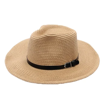 Yaz moda geniş ağzına ağzına kadın strawhat kadın fötr şapkaları aldık şapka güneş şapka gölgeleme plaj yaz caps 