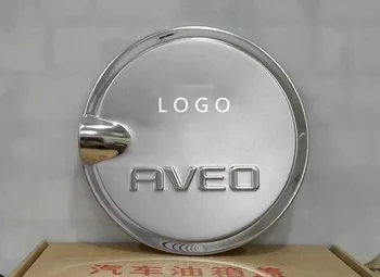 Chevrolet AVEO 2011-2014 için paslanmaz Yakıt depo kapağı dekorasyon Yama Yakıt deposu kapağı Anti-scratch koruma araba aksesuarları
