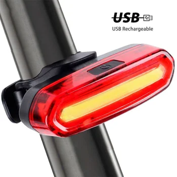 Bisiklet kuyruk ışık su geçirmez sürme ön arka ışık LED USB şarj edilebilir MTB bisiklet far bisiklet kuyruk lambası bisiklet fener