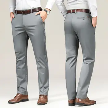 2023 Büyük Boy erkek Resmi Pantolon erkek takım elbise pantalonları Erkek günlük kıyafetler Sosyal Takım Elbise Giyim Zarif İş İş Pantolon K48