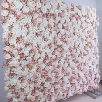 SPR Ücretsiz Kargo allık beyaz çiçek duvar düğün zemin yapay çiçek masa koşucu ve centerpiece dekoratif çiçek