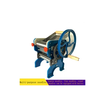 150-4 Manuel Çift taraflı Yoğurma Paslanmaz Çelik Makine Ev Manuel Presleme Makinesi Küçük Çok fonksiyonlu Makarna Makinesi