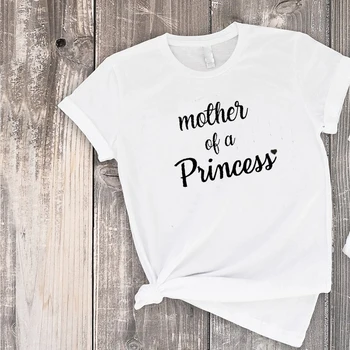 Tshirt Kızı Bir Kraliçe Gömlek S Anne Kızı Hediye Anneler Günü Bebek Kız Giysileri Anne ve Ben Kıyafetler Anne Prenses