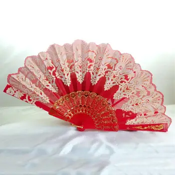 Vintage katlanır yelpazeler Düğün Parti Favor Malzemeleri Çin Dans Ev Partisi İspanyol Tarzı Katlanır Dekoratif Fanlar