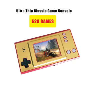 Mini video oyunu 8 Bit Taşınabilir elde kullanılır oyun konsolu Dahili 620 Retro Oyun 2.5 inç Klasik Oyun İstasyonu Desteği TV Bağlantısı