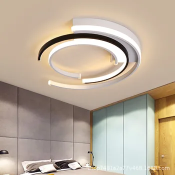 Iskandinav minimalist yatak odası tavan lambası ev led tavan lambası modern yaratıcı kişilik sıcak çalışma yuvarlak alüminyum lamba