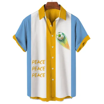 2022 Hawaii Gömlek erkek futbol tişörtü Dünya Futbol Üniforması Maç Gömlek Unisex T-shirt Yaz 2022 Giyim
