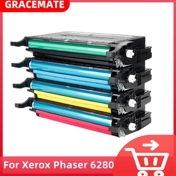 Aynı Orijinal Renkli Toner Kartuşu FUJİ XEROX Phaser 6280 İÇİN C6280 6280n 6280dn yazıcı XEROX Phaser 6280 için Yüksek Verim